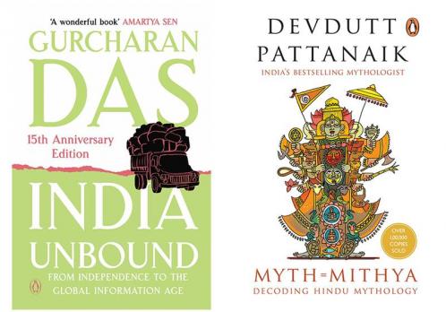 India Unbound: from Independence to the Global Information age by Gurcharan Das & Myth = Mithya (RJ) (SET OF 2 BOOKS)