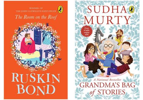 The Room on the Roof by Ruskin Bond  & Grandma's Bag of Stories by Sudha Murthy (SET OF 2 BOOKS)