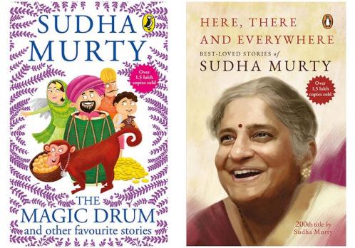 Magic Drum and Other Favourite Stories The by  Sudha Murty & Here There and Everywhere (SET OF 2 BOOKS)