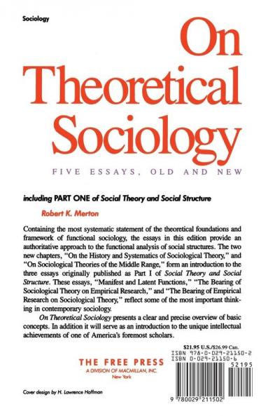 On Theoretical Sociology