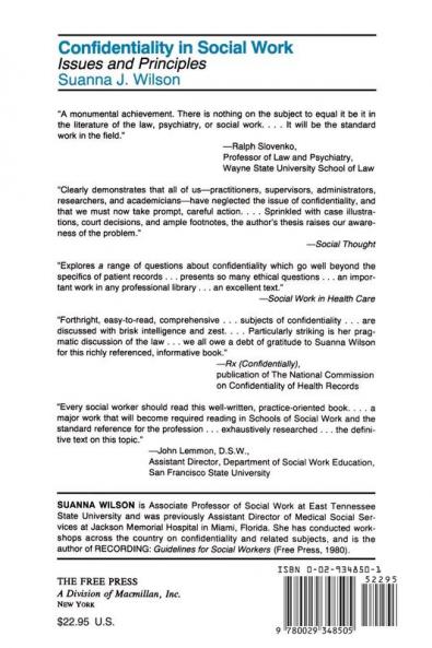 Confidentiality in Social Work