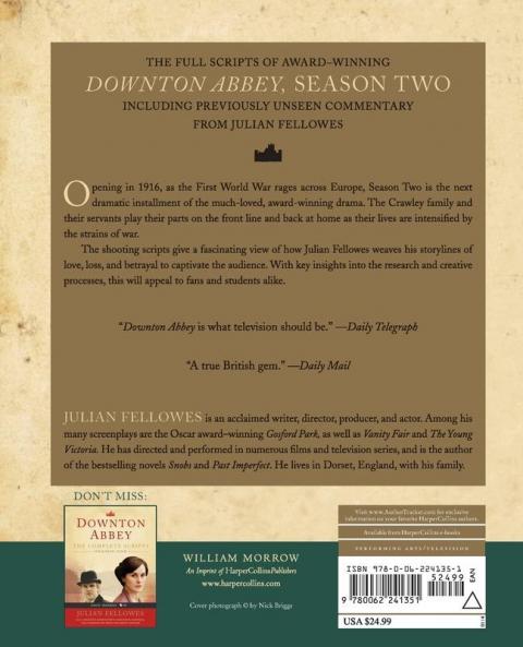 Downton Abbey Script Book Season 2