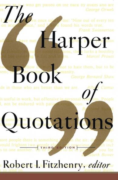 Harper Book of Quotations Revised Edition The