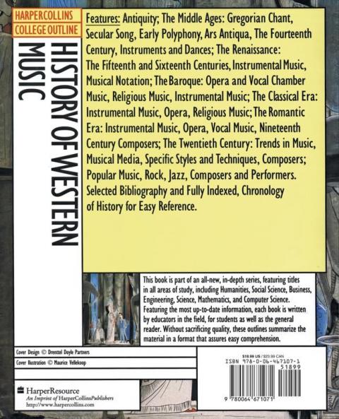 HarperCollins College Outline History of Western Music