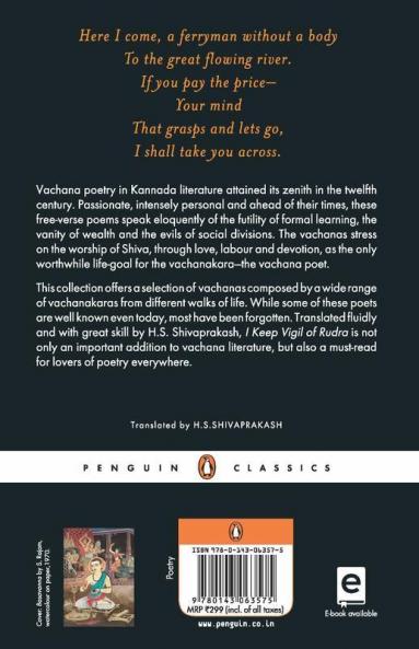 I Keep Vigil of Rudra: The Vachanas