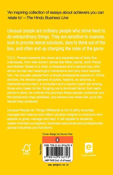 Unusual People Do Thing Differently (PB)