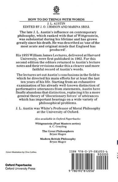 How to Do Things with Words The William James Lectures delivered in Harvard University in 1955 2/e