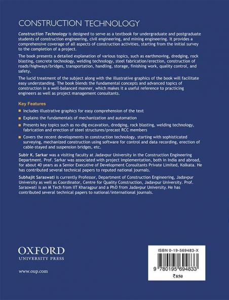 CONSTRUCTION TECHNOLOGY