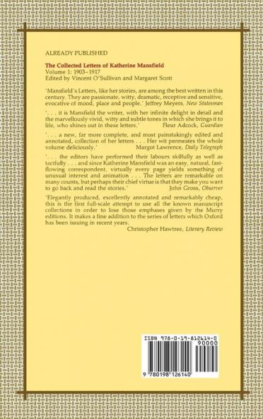The Collected Letters of Katherine Mansfield