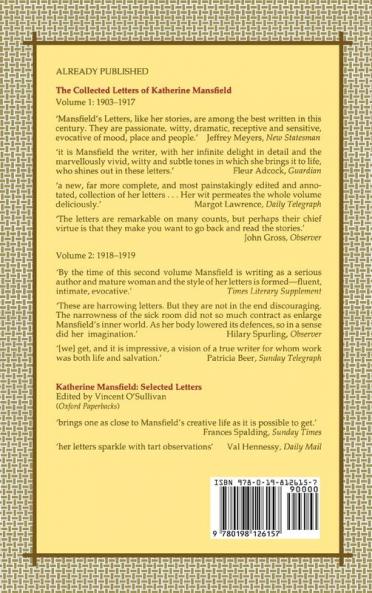 The Collected Letters of Katherine Mansfield