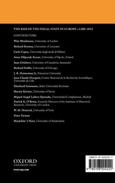 The Rise of the Fiscal State in Europe c.1200-1815