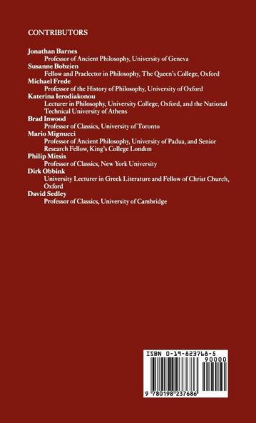 Topics in Stoic Philosophy