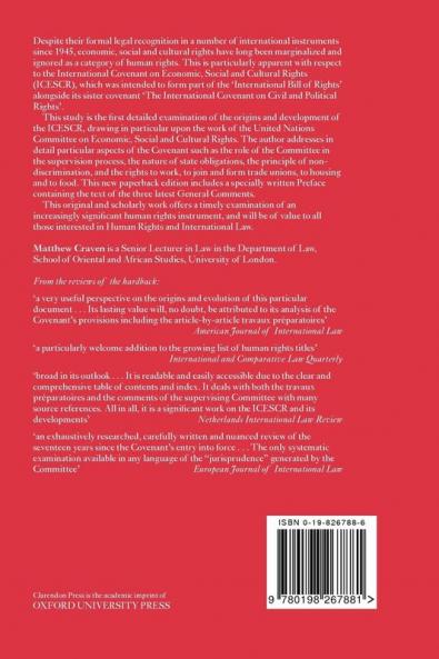 International Covenant on Economic Social and Cultural Rights