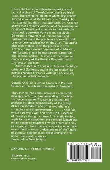 Social and Political Thought of Leon Trotsky