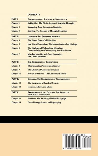 Ideologies and Political Theories