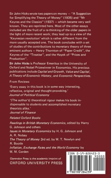 Critical Essays in Monetary Theory