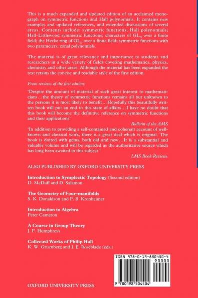 Oxford Mathematical Monographs