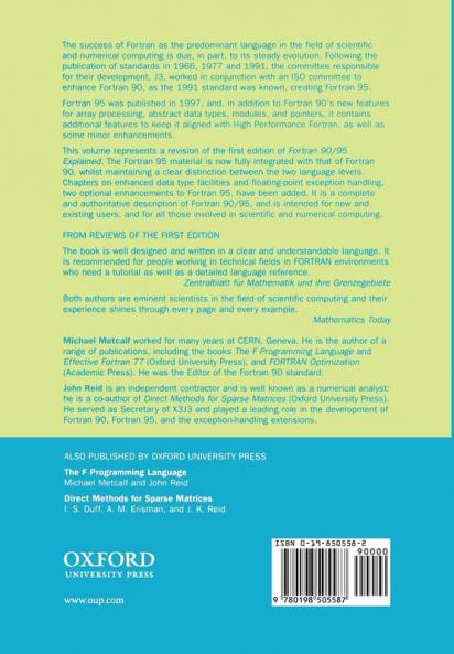 Fortran 90/95 Explained