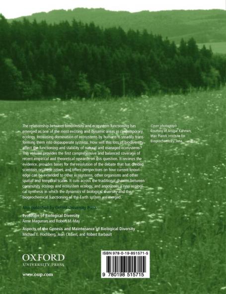 Biodiversity and Ecosystem Functioning