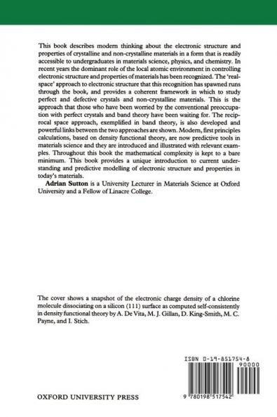 Electronic Structure of Materials