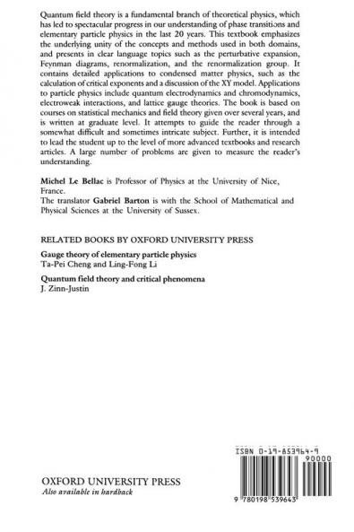 Quantum and Statistical Field Theory