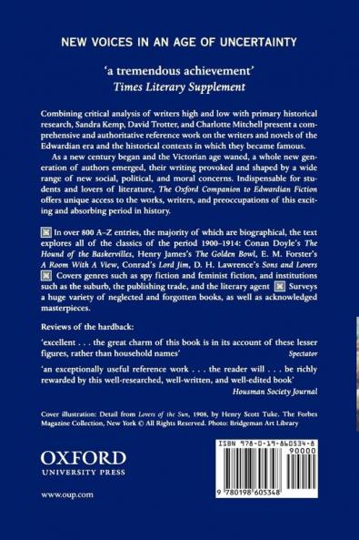 Oxford Companion to Edwardian Fiction 1900-14