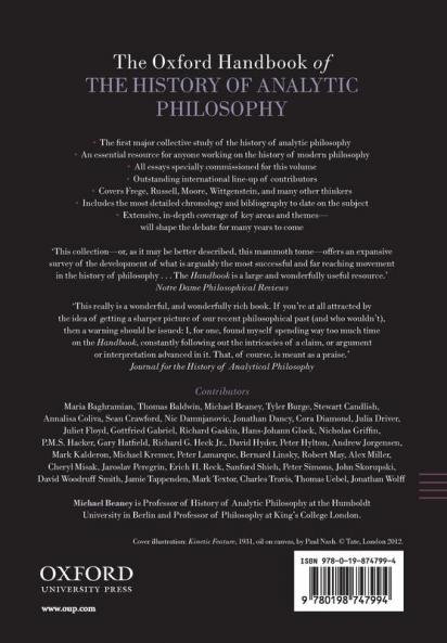 Oxford Handbook of The History of Analytic Philosophy