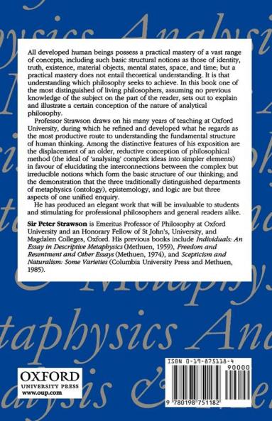 Analysis and Metaphysics