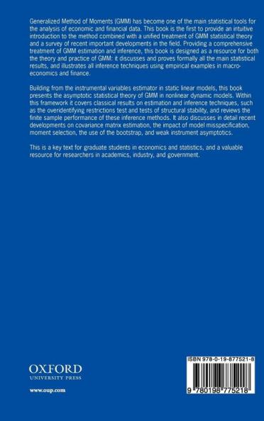 Generalized Method of Moments (Advanced Texts in Econometrics)