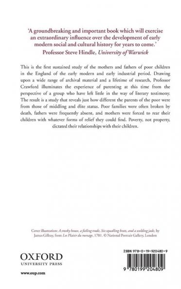 Parents of Poor Children in England 1580-1800