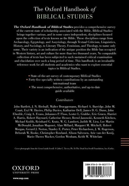 Oxford Handbook of Biblical Studies