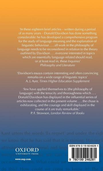 Inquiries Into Truth and Interpretation