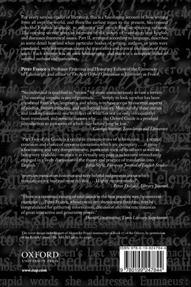 Oxford Guide to Literature in English Translation