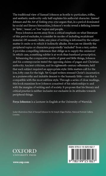 Samuel Johnson and the Art of Sinking 1709-1791