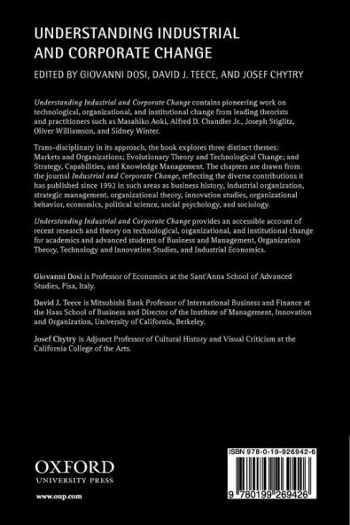 Understanding Industrial and Corporate Change
