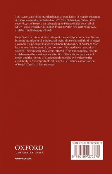 Hegel's Philosophy of Nature