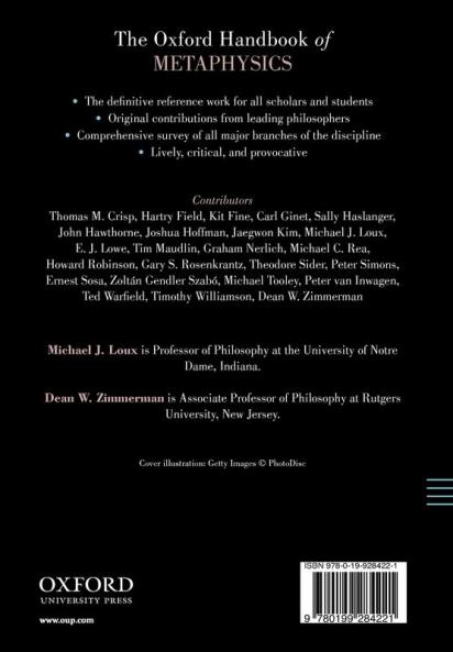 Oxford Handbook of Metaphysics