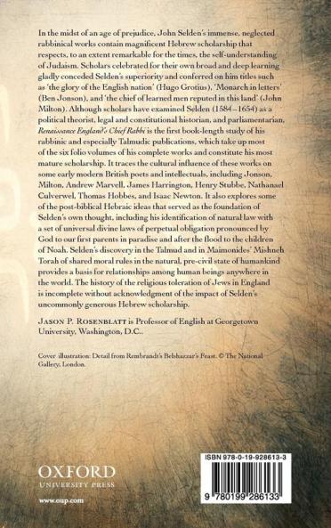 Renaissance England's Chief Rabbi
