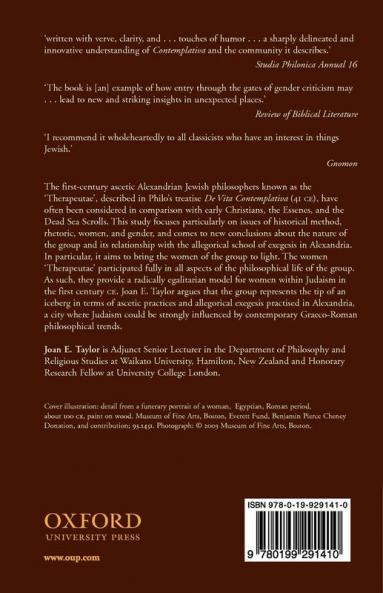 Jewish Women Philosophers of First-Century Alexandria