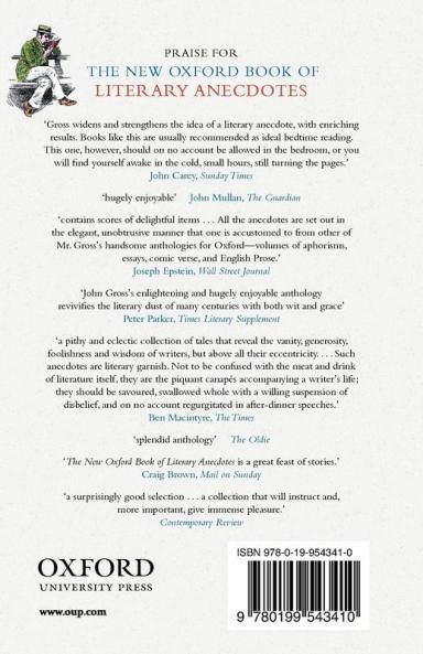 New Oxford Book of Literary Anecdotes