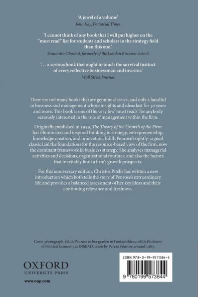 Theory of the Growth of the Firm