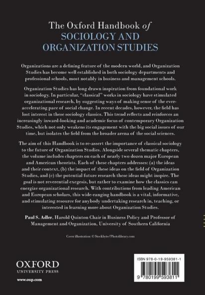 Oxford Handbook of Sociology and Organization Studies