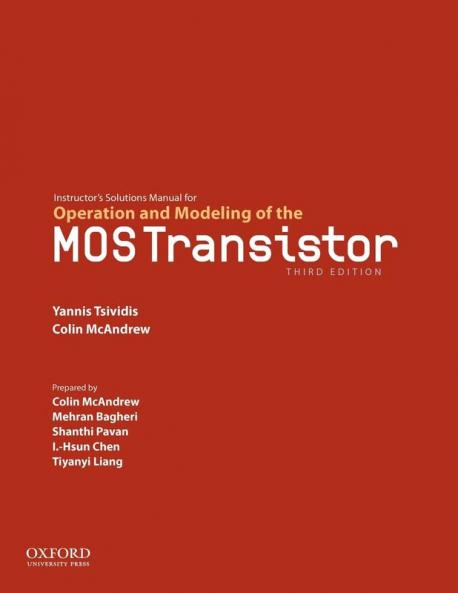 Instructor's Solution Manaul for Operation and Modeling of the Mo 3rd Ed