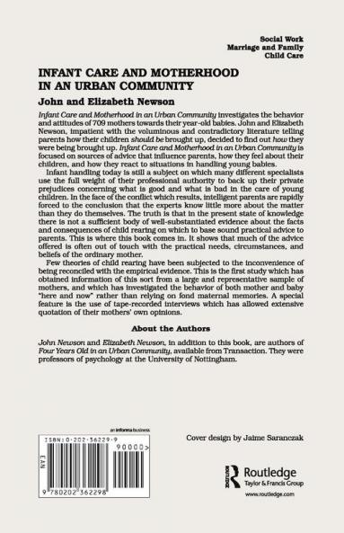Infant Care and Motherhood in an Urban Community