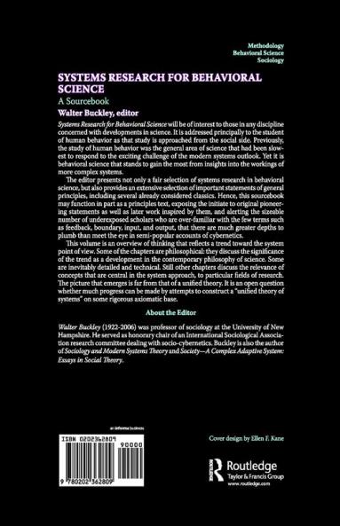 Systems Research for Behavioral Science