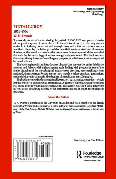 Metallurgy 1863-1963
