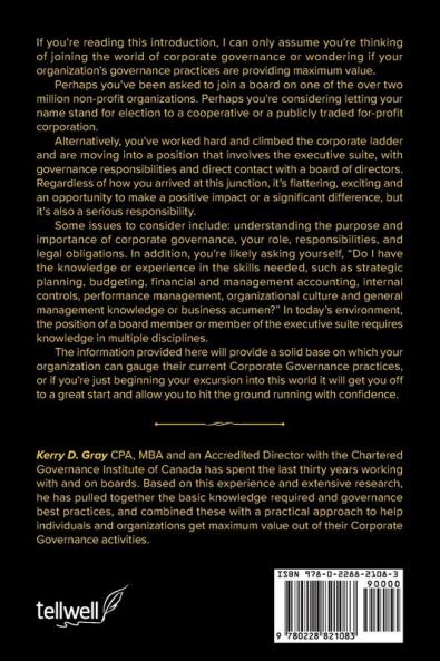 What The Why The How of Corporate Governance