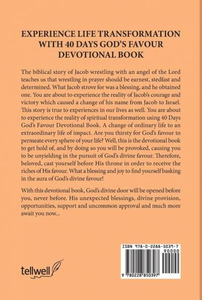 40 Days God's Favour Devotional Book