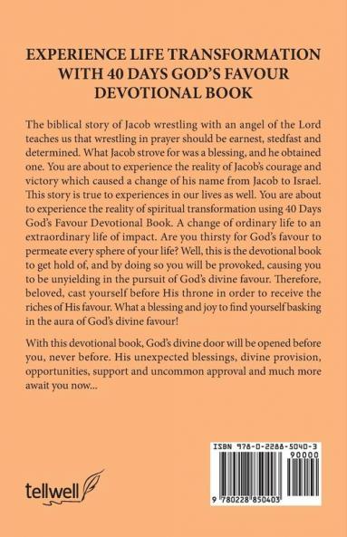 40 Days God's Favour Devotional Book