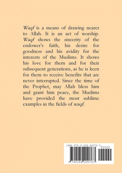 The Wonders of Waqf